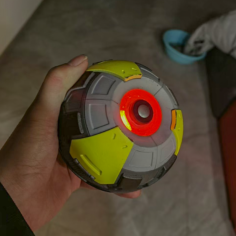 Helldivers 2 Support Sphere RGB Multi-Color Lighting 3D Printed Model Figurine, Wired and Wireless Dual Mode