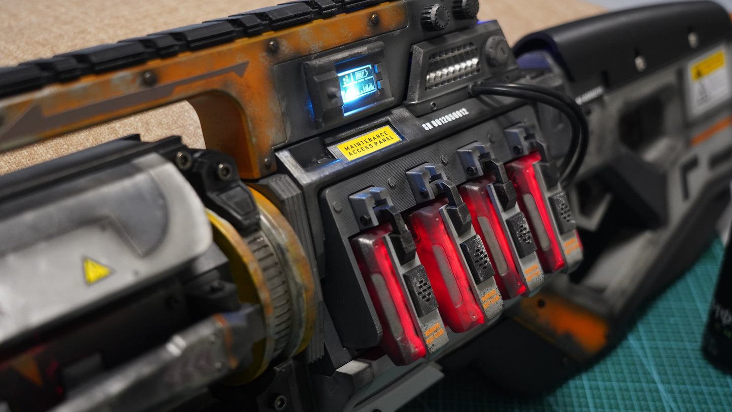 【Painting completed】 Titanfall apex charge rifle 3d printing model with lights Cosplay props hand puppet model can not be fired model 1/1 close to 82cm oversize