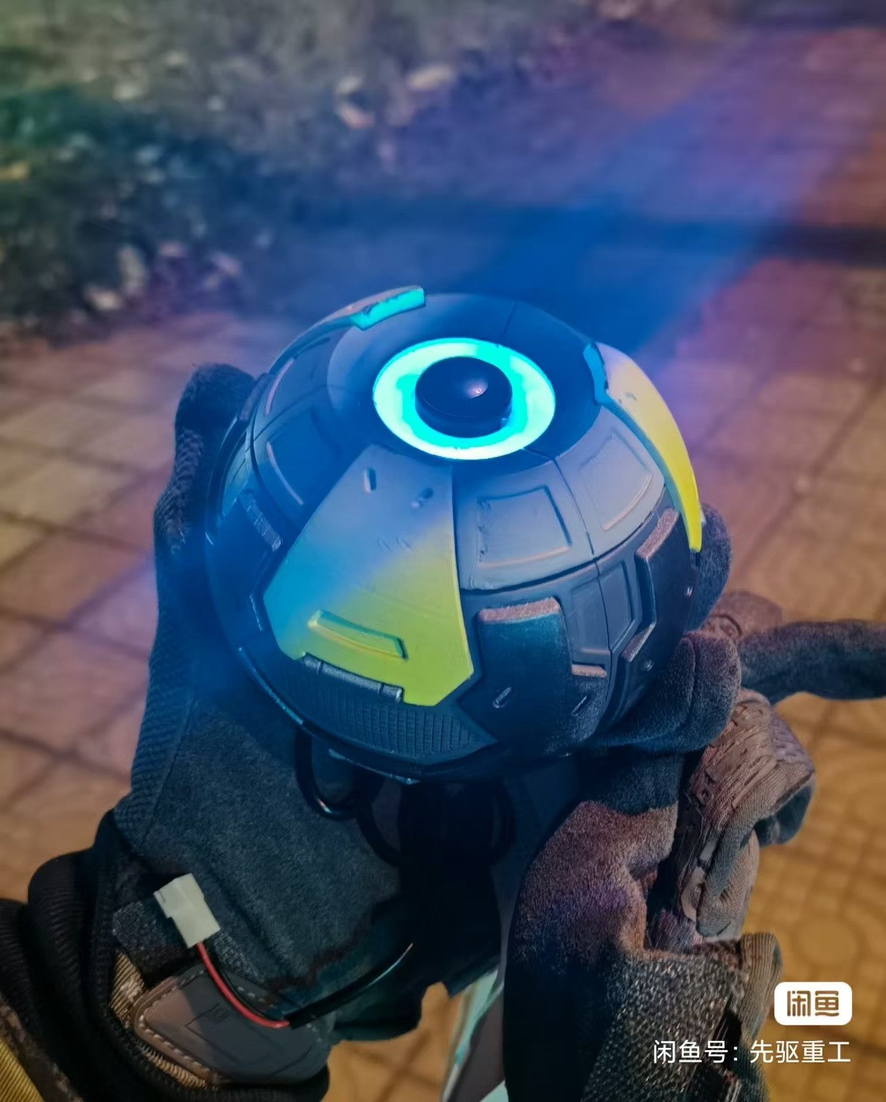 Helldivers 2 Support Sphere RGB Multi-Color Lighting 3D Printed Model Figurine, Wired and Wireless Dual Mode