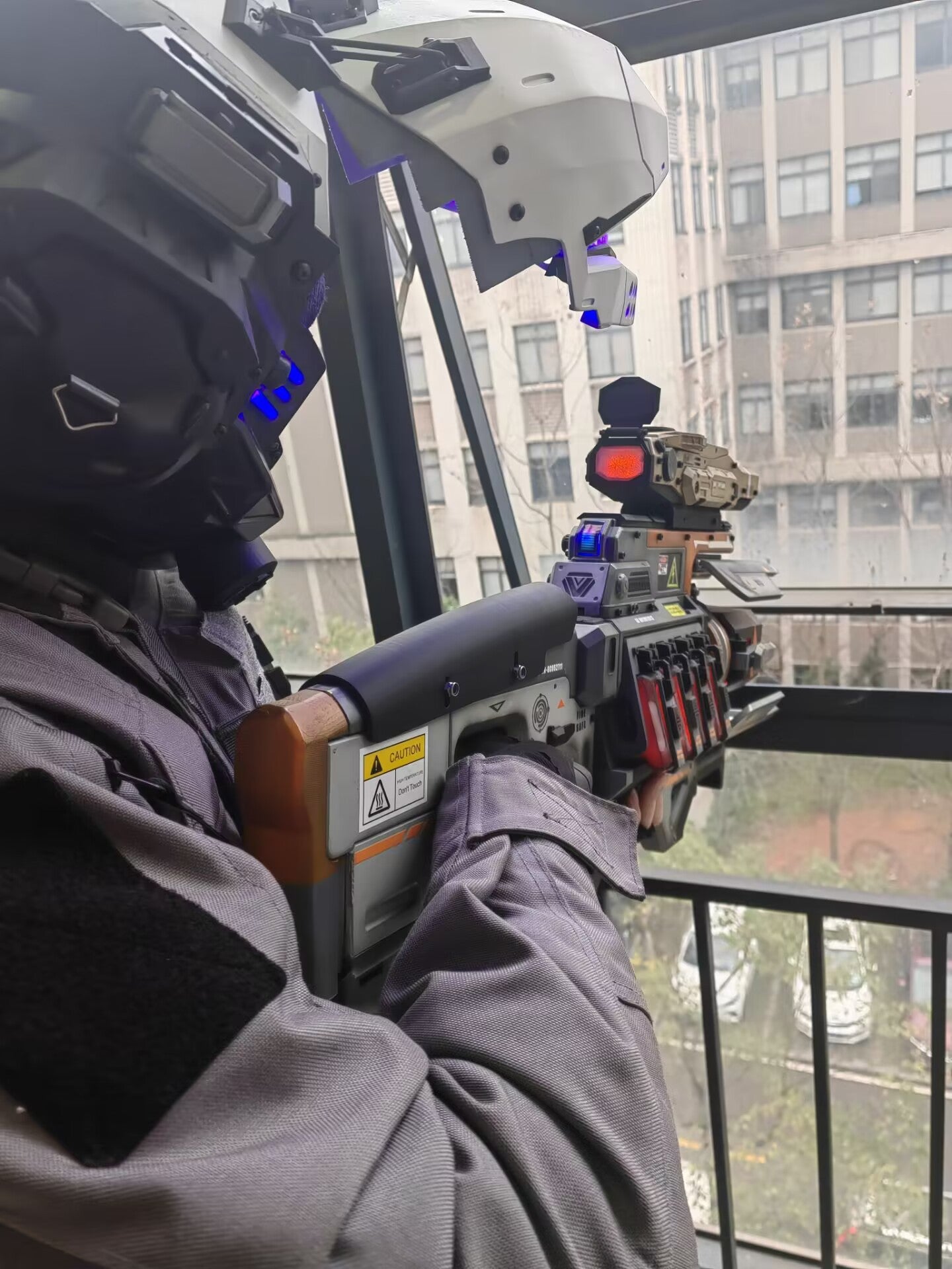 【Painting completed】 Titanfall apex charge rifle 3d printing model with lights Cosplay props hand puppet model can not be fired model 1/1 close to 82cm oversize