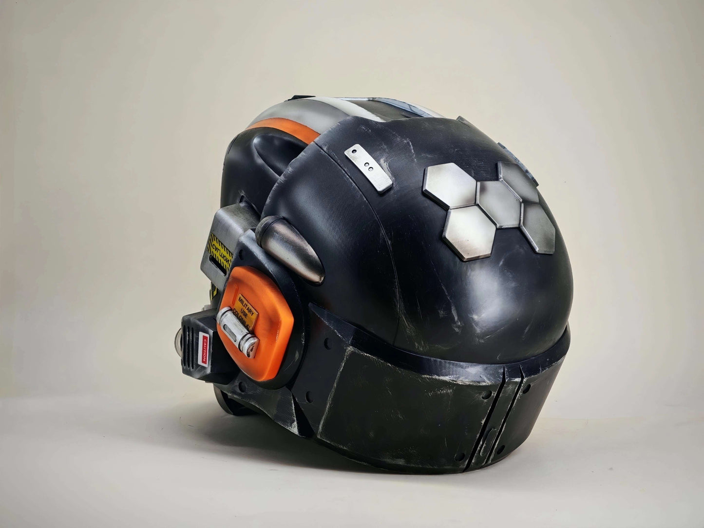 Titanfall Militia Assault Pilot Helmet Replica – Life-Size Cosplay Helmet, Wearable 6-4 Squadron Tribute, Collectible Gaming Display for Fans