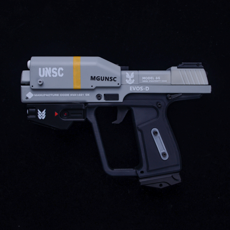 Halo: Reach M6G Magnum Weapon Model, resin material, 3D printed