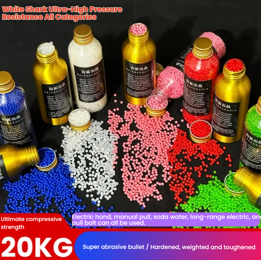 Super Tough Gel Balls – 20kg Pressure Resistant, Quick Expanding, 7.3mm Heavy-Duty Ammo for Tactical Play