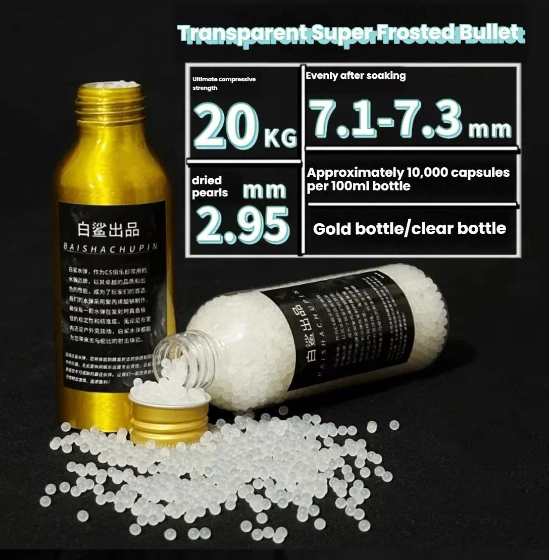 Super Tough Gel Balls – 20kg Pressure Resistant, Quick Expanding, 7.3mm Heavy-Duty Ammo for Tactical Play