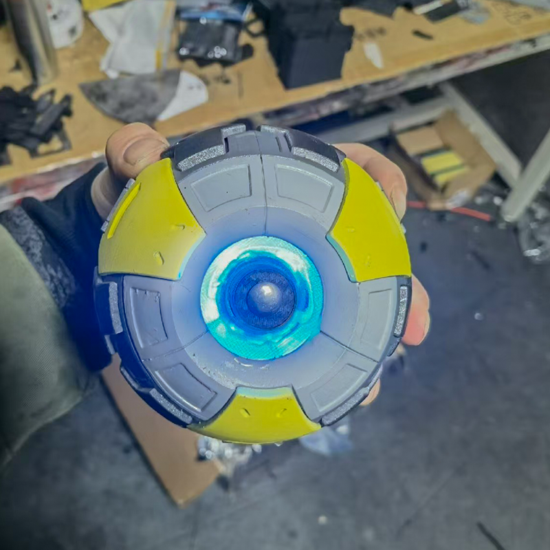 Helldivers 2 Support Sphere RGB Multi-Color Lighting 3D Printed Model Figurine, Wired and Wireless Dual Mode