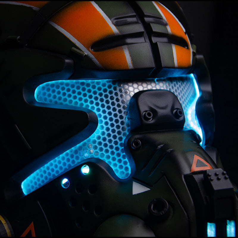 Titanfall 2 Jack Cooper Pilot Helmet – Life-Size Wearable Replica, Cosplay Helmet, Collectible Gaming Display Prop for Fans