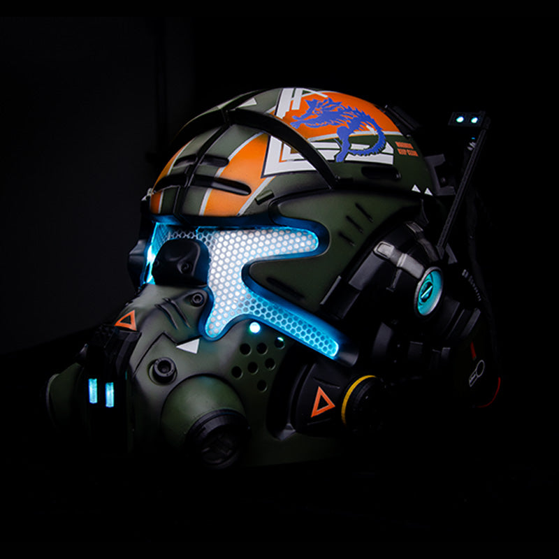 Titanfall 2 Jack Cooper Pilot Helmet – Life-Size Wearable Replica, Cosplay Helmet, Collectible Gaming Display Prop for Fans