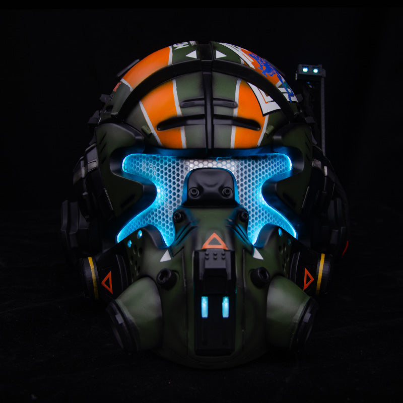 Titanfall 2 Jack Cooper Pilot Helmet – Life-Size Wearable Replica, Cosplay Helmet, Collectible Gaming Display Prop for Fans