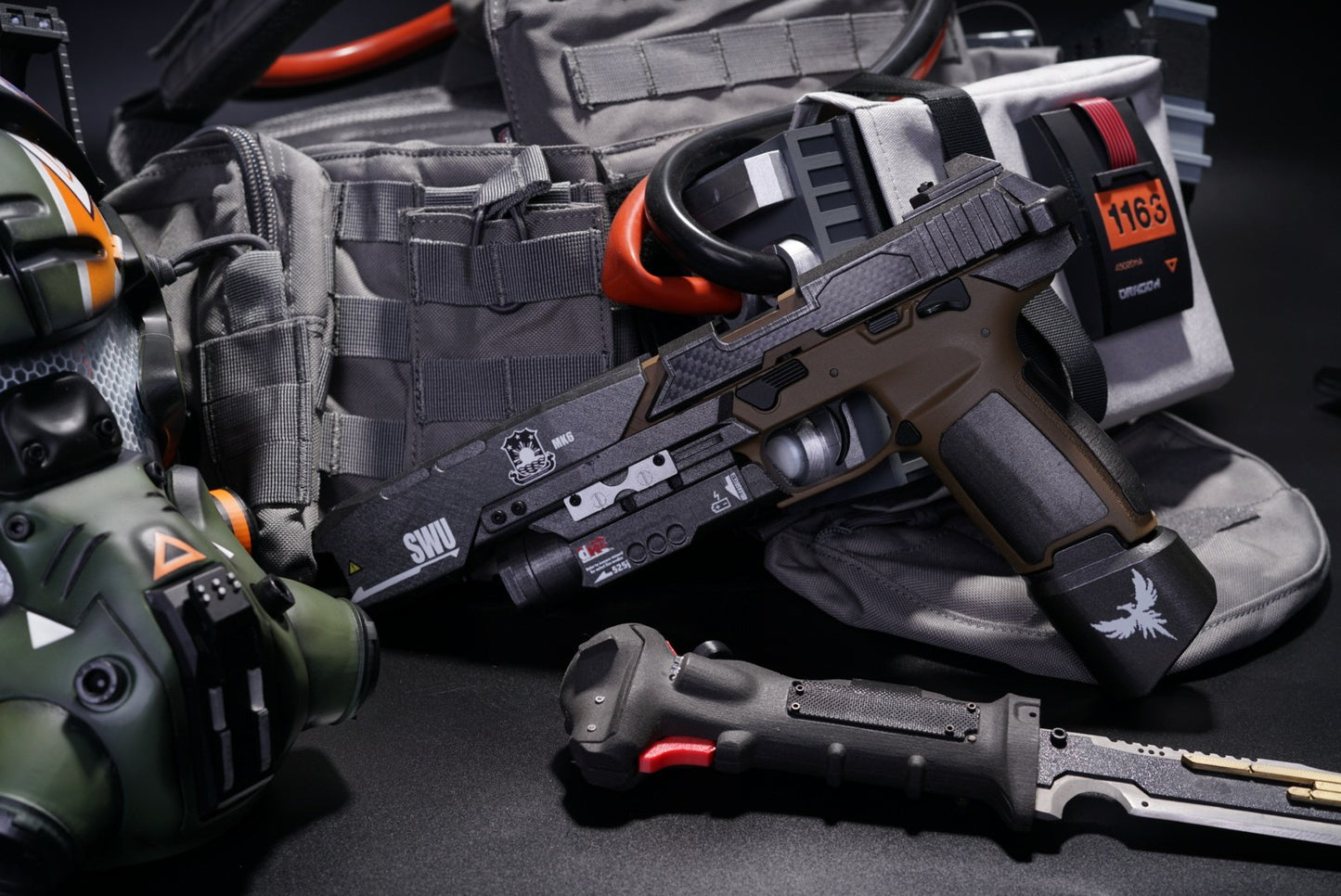 Titanfall 2 Smart Pistol Replica Body Kit – Full-Scale Gel Blaster Conversion Set, Custom DIY Prop (No Gun Included), Cosplay Accessory for Gamers