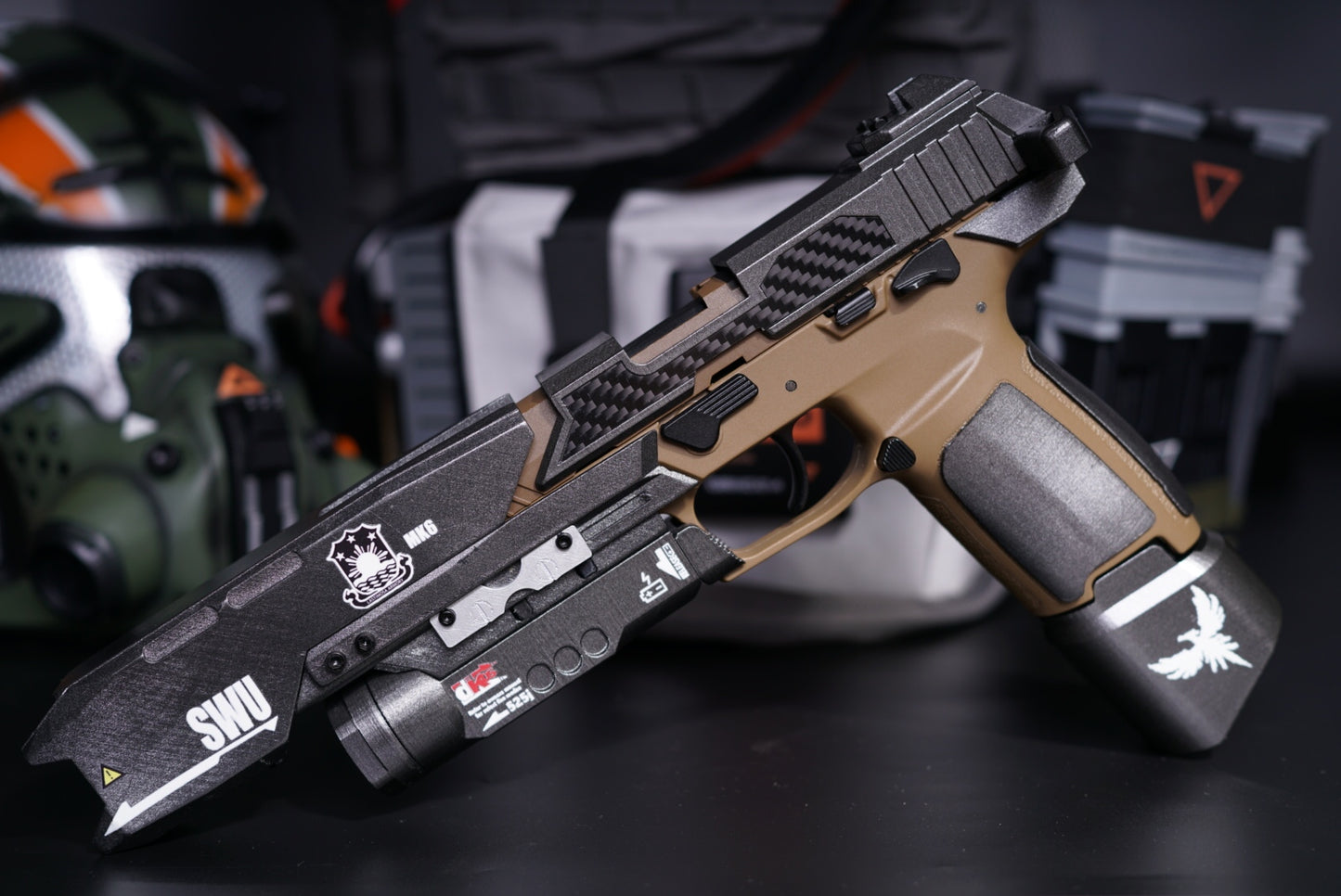 Titanfall 2 Smart Pistol Replica Body Kit – Full-Scale Gel Blaster Conversion Set, Custom DIY Prop (No Gun Included), Cosplay Accessory for Gamers