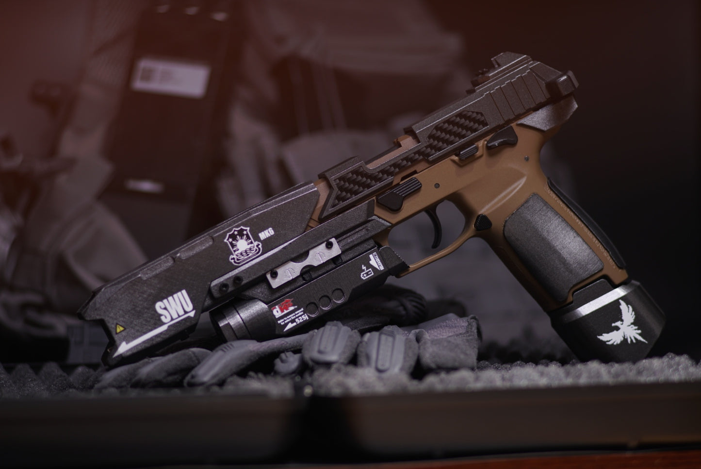 Titanfall 2 Smart Pistol Replica Body Kit – Full-Scale Gel Blaster Conversion Set, Custom DIY Prop (No Gun Included), Cosplay Accessory for Gamers