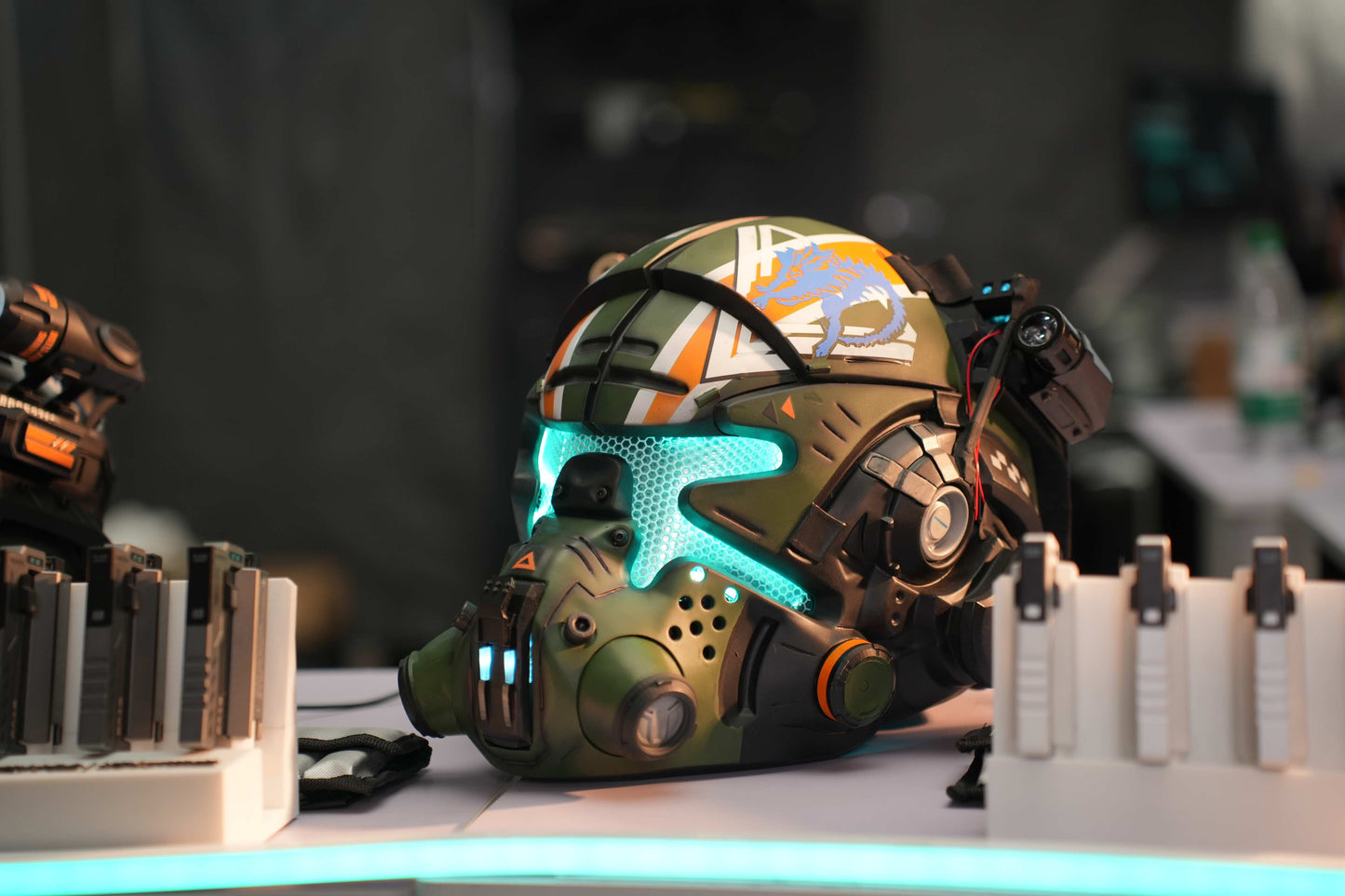 Titanfall 2 Jack Cooper Pilot Helmet – Life-Size Wearable Replica, Cosplay Helmet, Collectible Gaming Display Prop for Fans