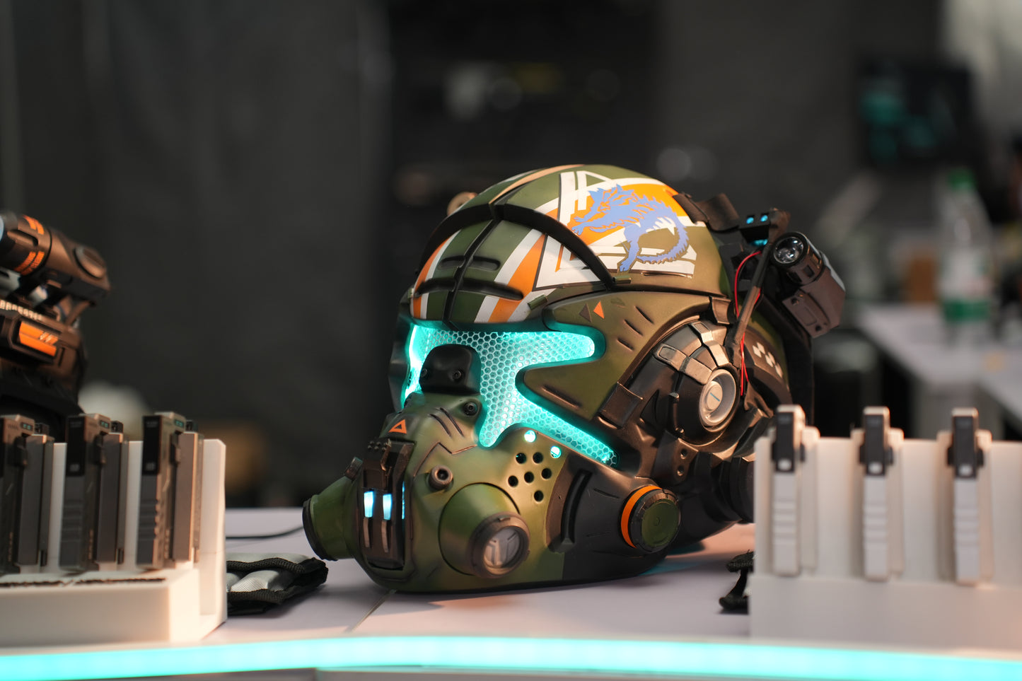 Titanfall 2 Jack Cooper Pilot Helmet – Life-Size Wearable Replica, Cosplay Helmet, Collectible Gaming Display Prop for Fans