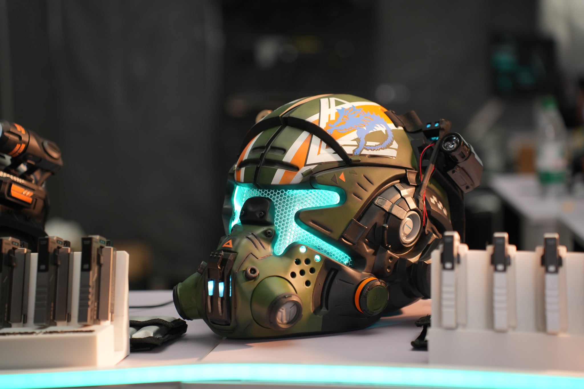 Titanfall 2 Jack Cooper Pilot Helmet – Life-Size Wearable Replica, Cosplay Helmet, Collectible Gaming Display Prop for Fans