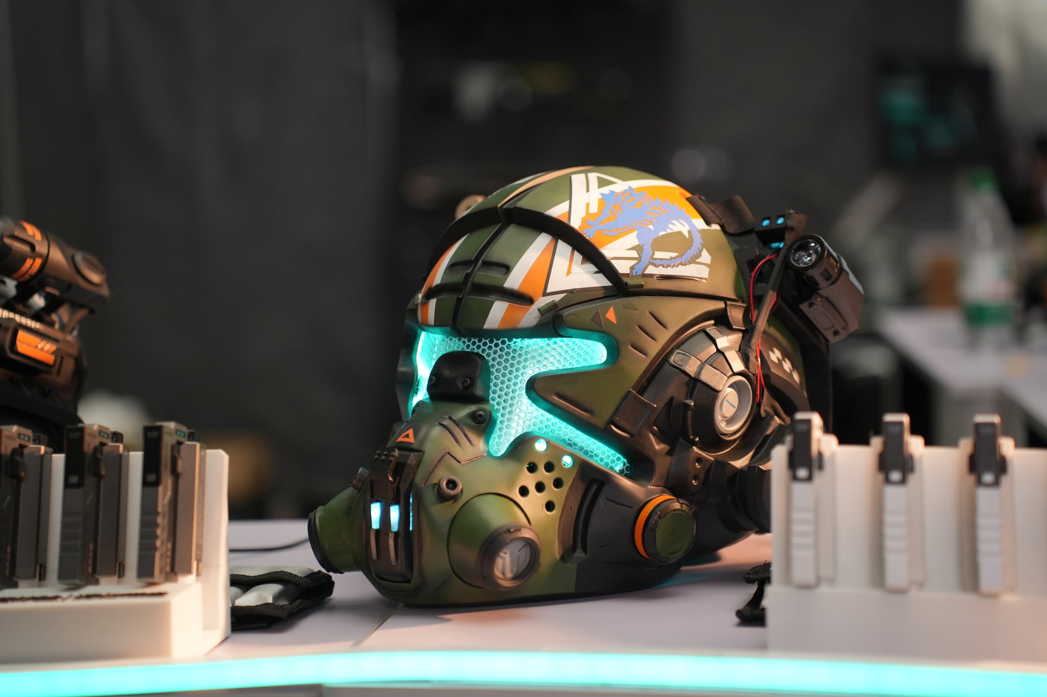 Titanfall 2 Jack Cooper Pilot Helmet – Life-Size Wearable Replica, Cosplay Helmet, Collectible Gaming Display Prop for Fans