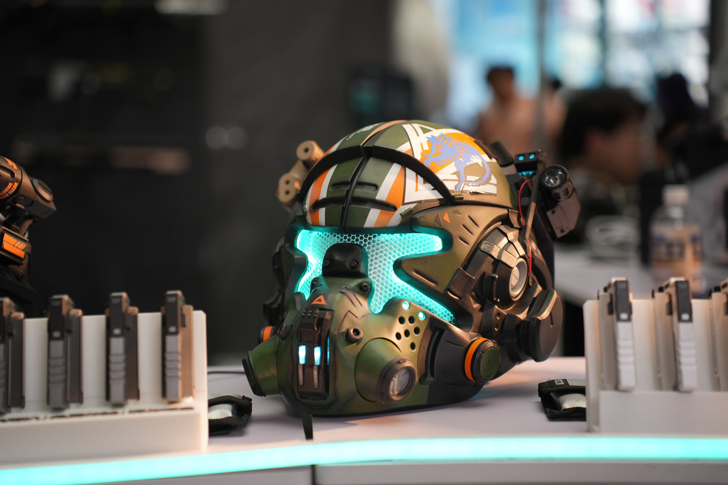 Titanfall 2 Jack Cooper Pilot Helmet – Life-Size Wearable Replica, Cosplay Helmet, Collectible Gaming Display Prop for Fans