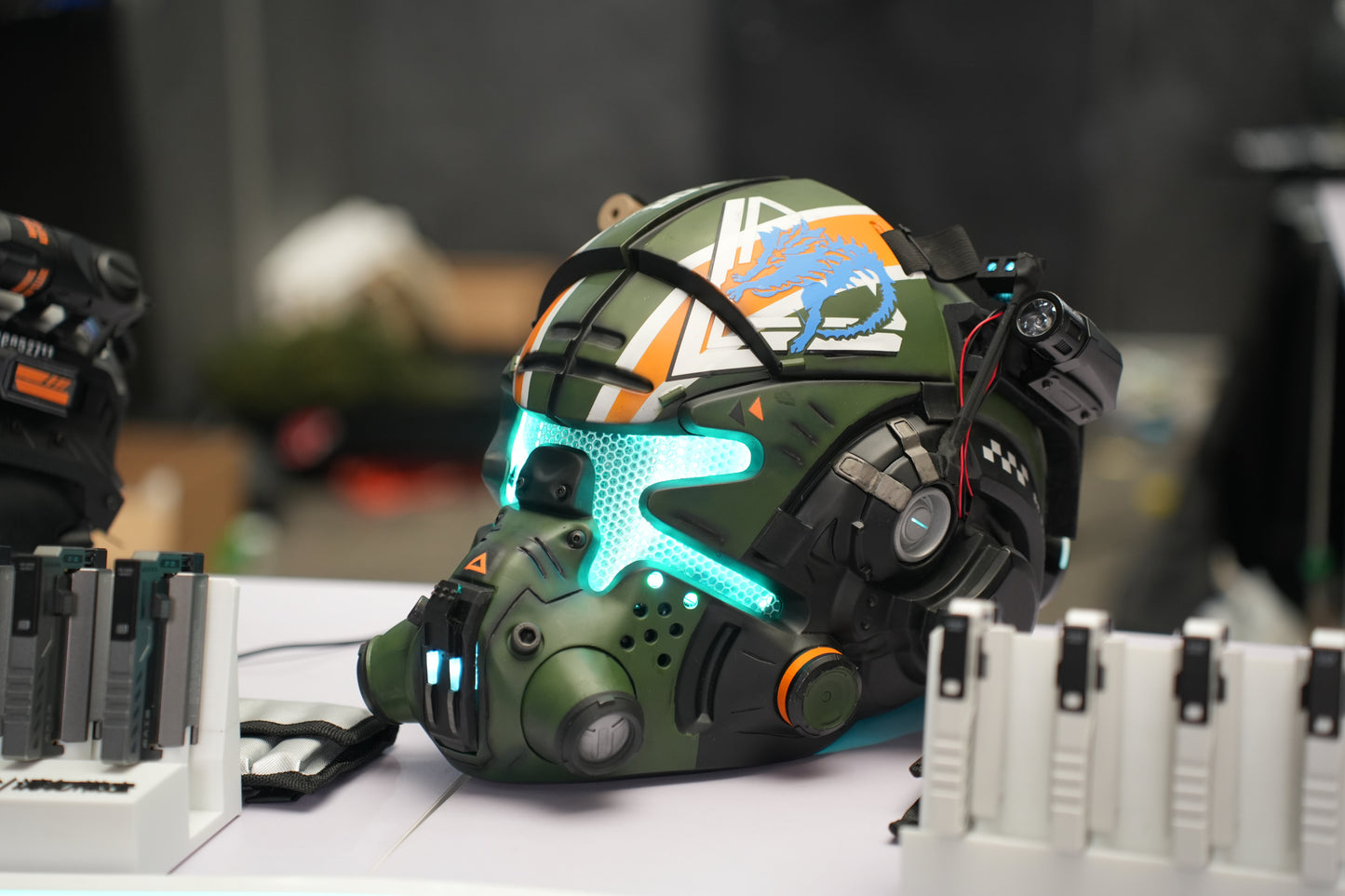 Titanfall 2 Jack Cooper Pilot Helmet – Life-Size Wearable Replica, Cosplay Helmet, Collectible Gaming Display Prop for Fans