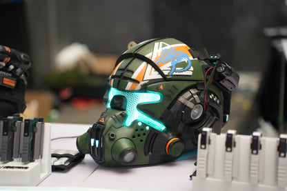 Titanfall 2 Jack Cooper Pilot Helmet – Life-Size Wearable Replica, Cosplay Helmet, Collectible Gaming Display Prop for Fans