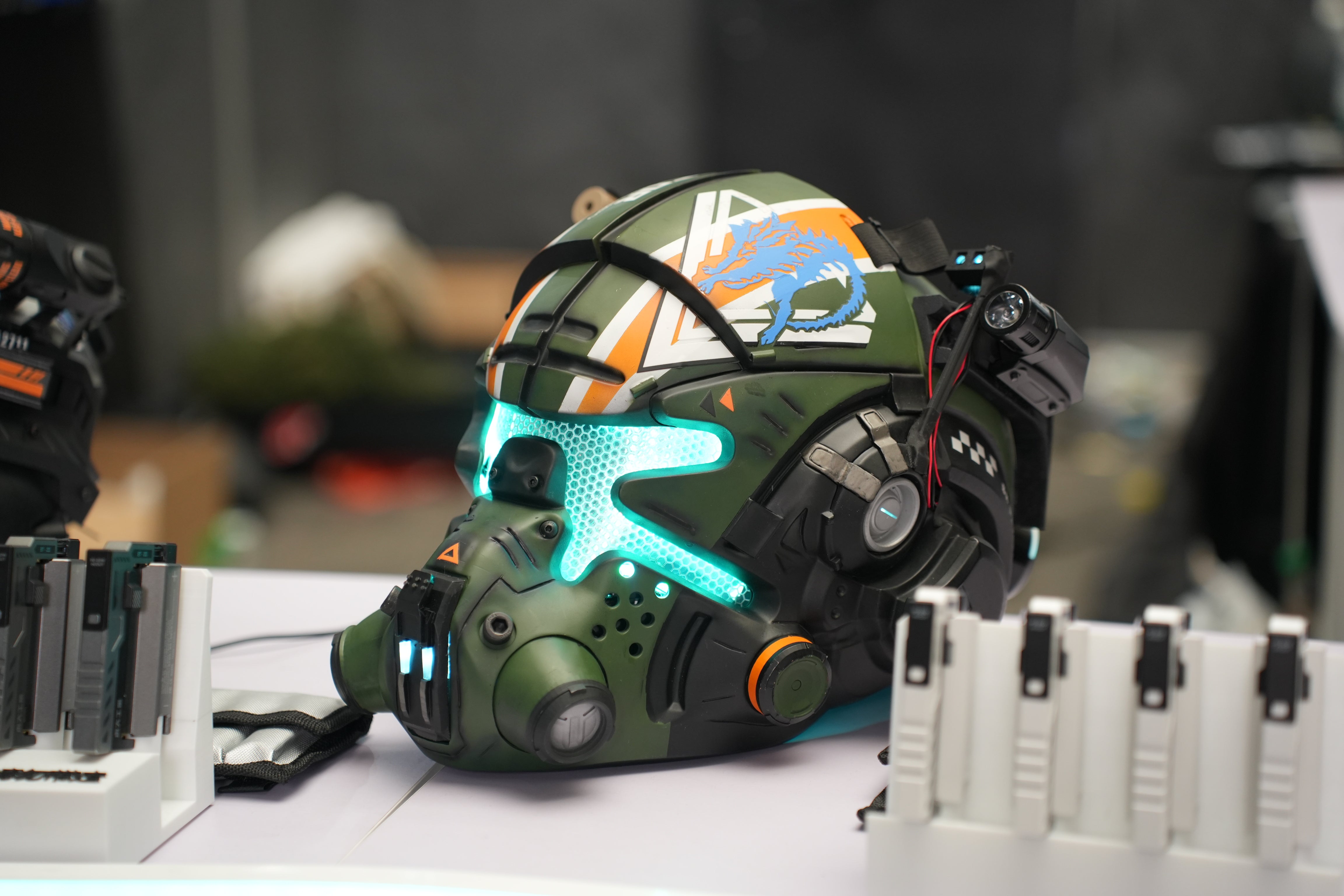 Titanfall 2 Jack Cooper Pilot Helmet – Life-Size Wearable Replica, Cosplay Helmet, Collectible Gaming Display Prop for Fans