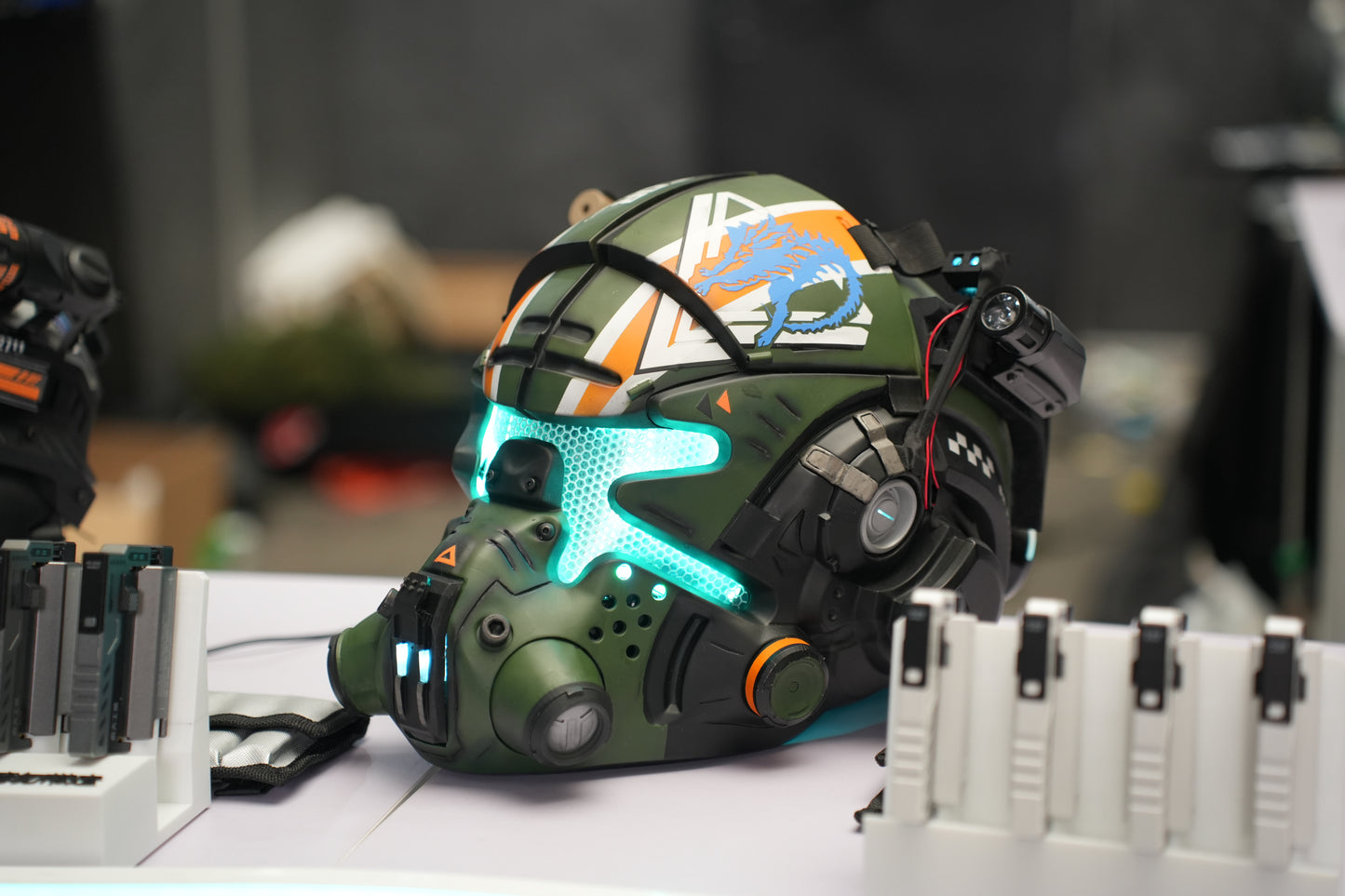 Titanfall 2 Jack Cooper Pilot Helmet – Life-Size Wearable Replica, Cosplay Helmet, Collectible Gaming Display Prop for Fans
