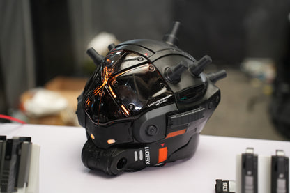 Titanfall Cloak Pilot Helmet Replica – Life-Size Cosplay Helmet, Wearable Premium Frontier Hunter Prop, Collectible Gaming Display for Fans