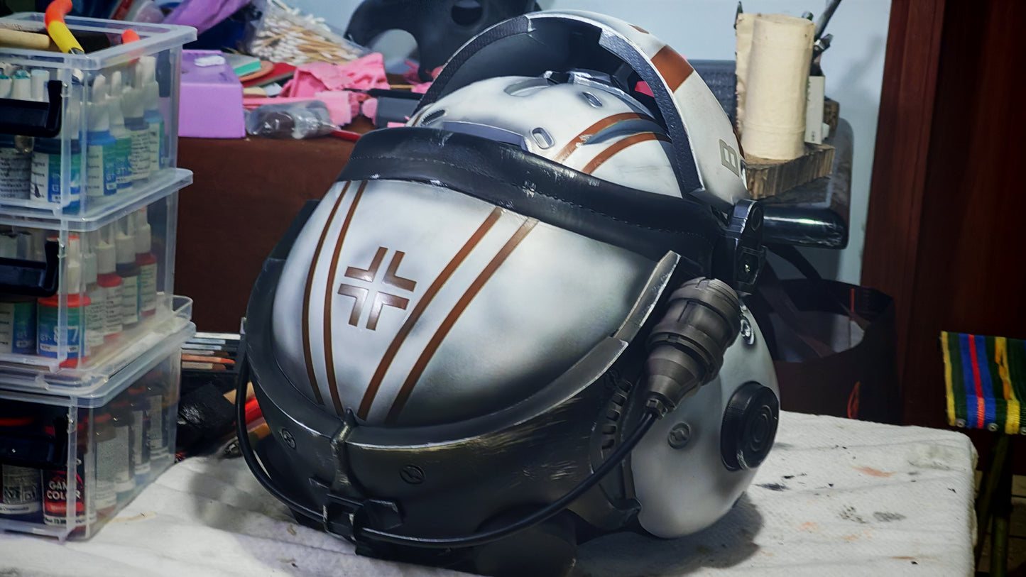 Titanfall 2 Viper Pilot Helmet Replica – Life-Size Cosplay Helmet, Wearable Gaming Display, Exclusive Villain Collectible Prop for Fans