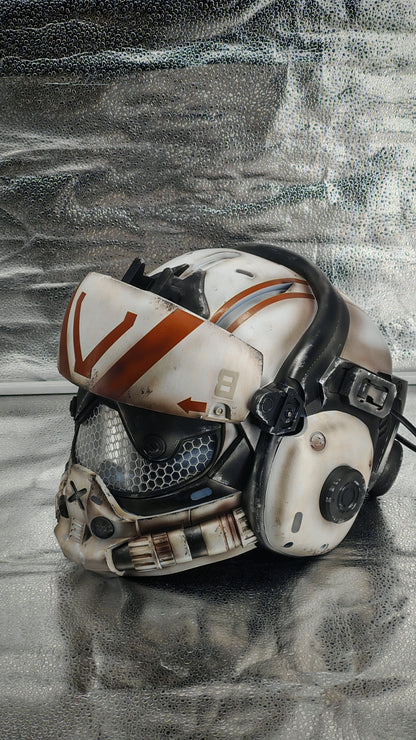 Titanfall 2 Viper Pilot Helmet Replica – Life-Size Cosplay Helmet, Wearable Gaming Display, Exclusive Villain Collectible Prop for Fans