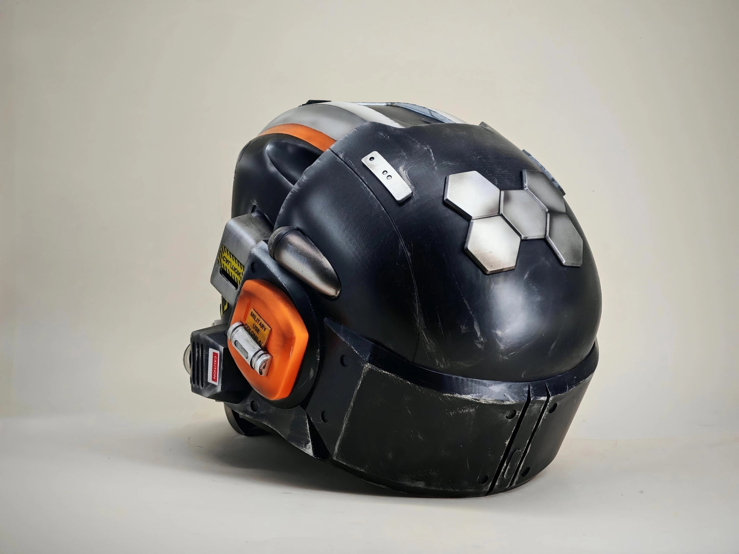 Titanfall Militia Assault Pilot Helmet Replica – Life-Size Cosplay Helmet, Wearable 6-4 Squadron Tribute, Collectible Gaming Display for Fans