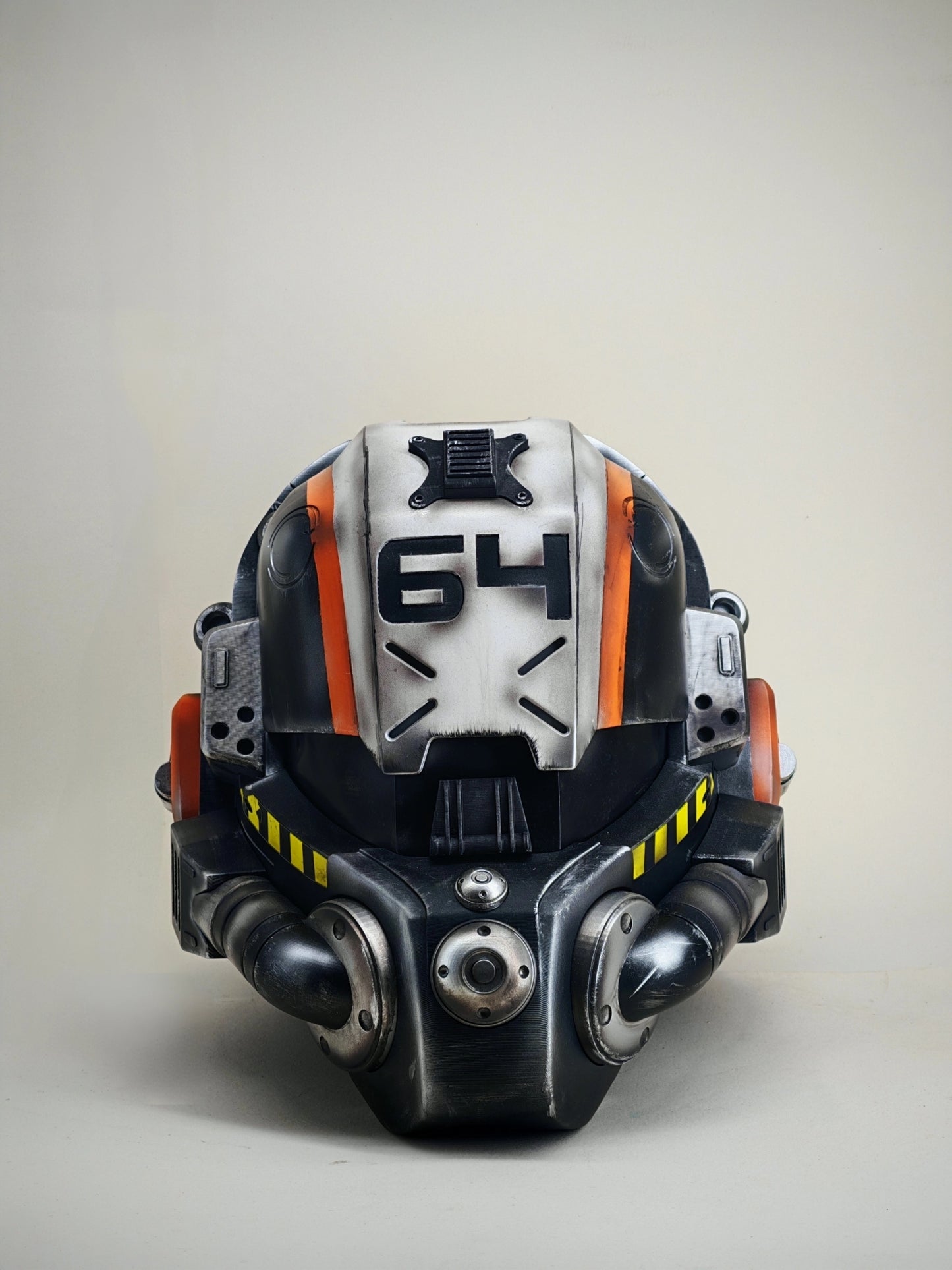 Titanfall Militia Assault Pilot Helmet Replica – Life-Size Cosplay Helmet, Wearable 6-4 Squadron Tribute, Collectible Gaming Display for Fans