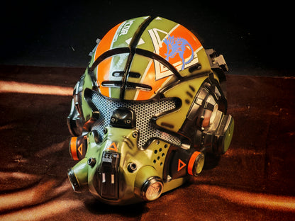 Titanfall 2 Jack Cooper Pilot Helmet – Life-Size Wearable Replica, Cosplay Helmet, Collectible Gaming Display Prop for Fans