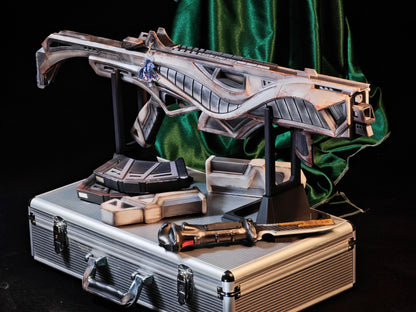 Apex Legends R99 "Blade" Skin Replica Prop – Life-Size SMG Cosplay Weapon, Collectible Display Model for Gamers