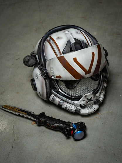 Titanfall 2 Viper Pilot Helmet Replica – Life-Size Cosplay Helmet, Wearable Gaming Display, Exclusive Villain Collectible Prop for Fans