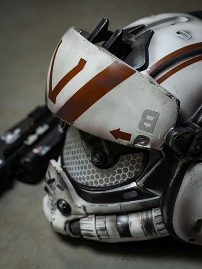 Titanfall 2 Viper Pilot Helmet Replica – Life-Size Cosplay Helmet, Wearable Gaming Display, Exclusive Villain Collectible Prop for Fans