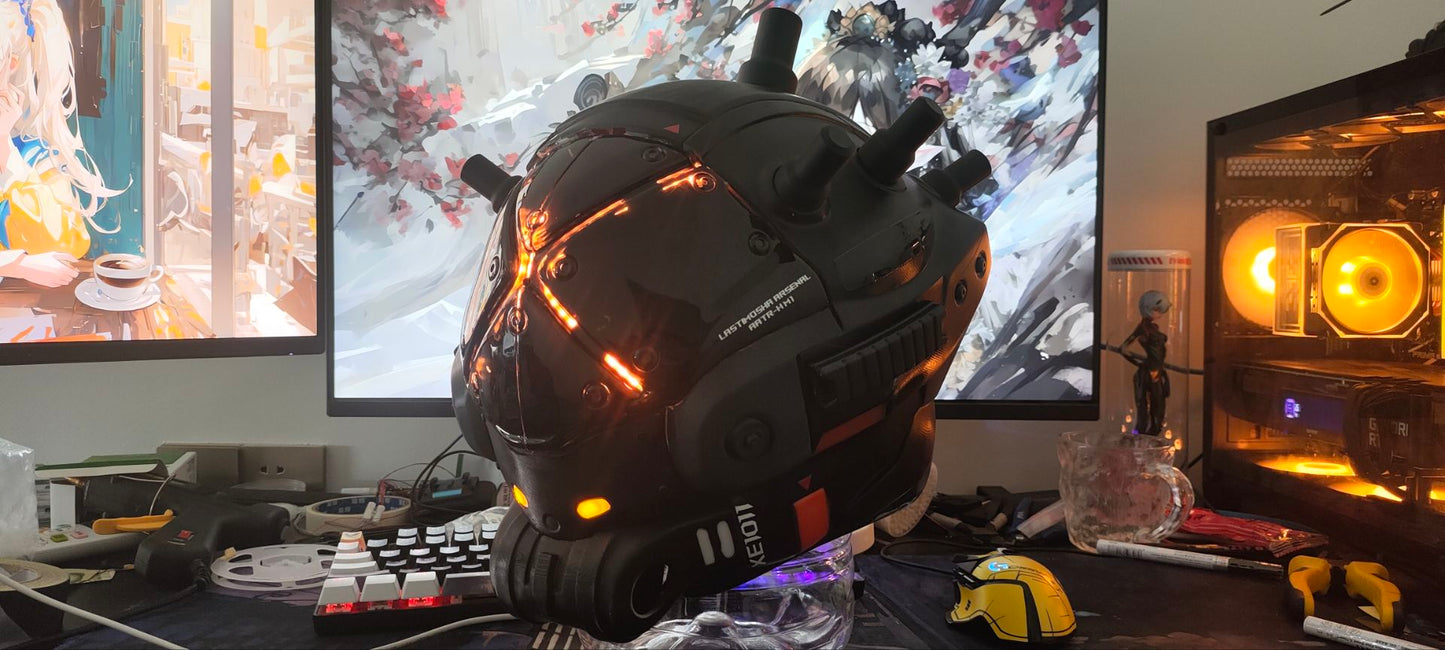 Titanfall Cloak Pilot Helmet Replica – Life-Size Cosplay Helmet, Wearable Premium Frontier Hunter Prop, Collectible Gaming Display for Fans