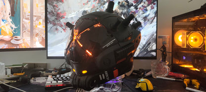 Titanfall Cloak Pilot Helmet Replica – Life-Size Cosplay Helmet, Wearable Premium Frontier Hunter Prop, Collectible Gaming Display for Fans