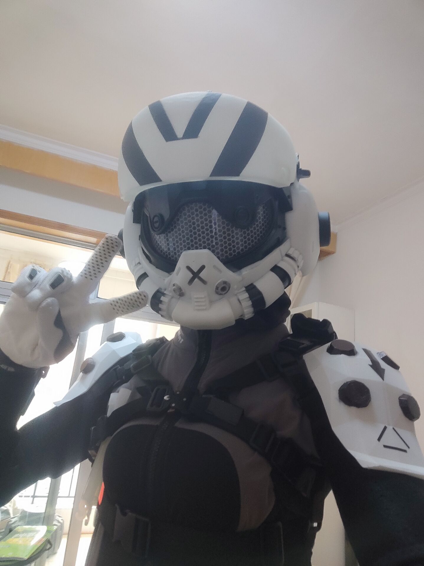 Titanfall 2 Viper Pilot Helmet Replica – Life-Size Cosplay Helmet, Wearable Gaming Display, Exclusive Villain Collectible Prop for Fans