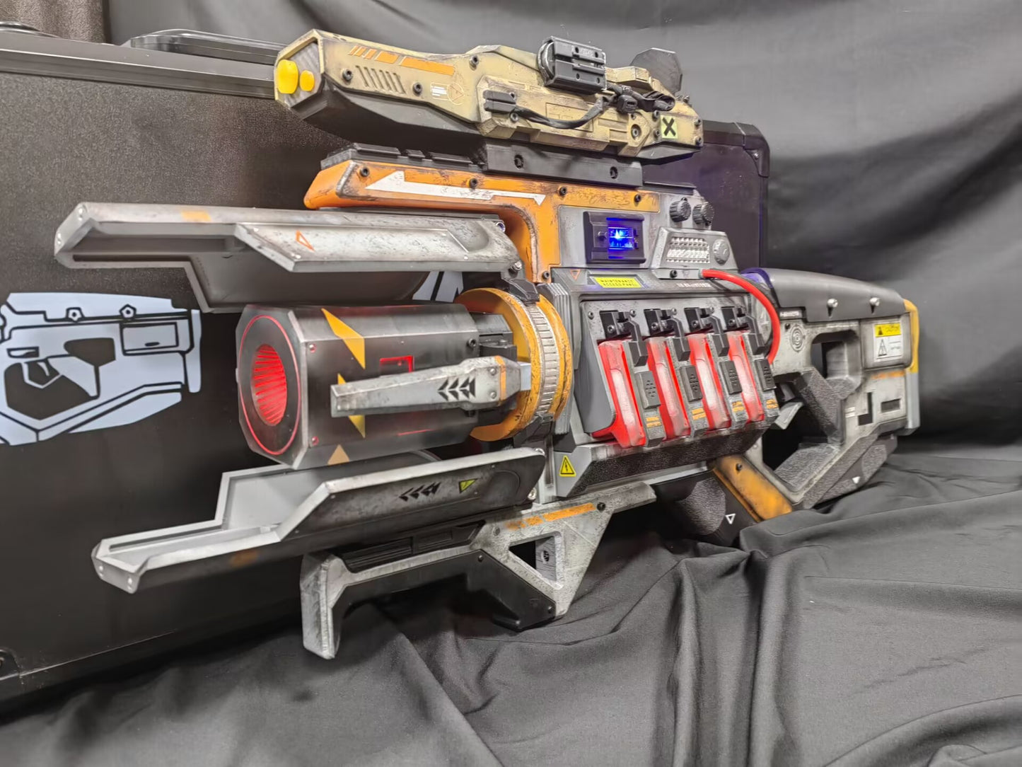 【Painting completed】 Titanfall apex charge rifle 3d printing model with lights Cosplay props hand puppet model can not be fired model 1/1 close to 82cm oversize