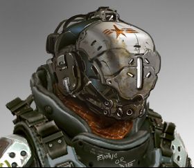 Titanfall 2 Kane pilot helmet